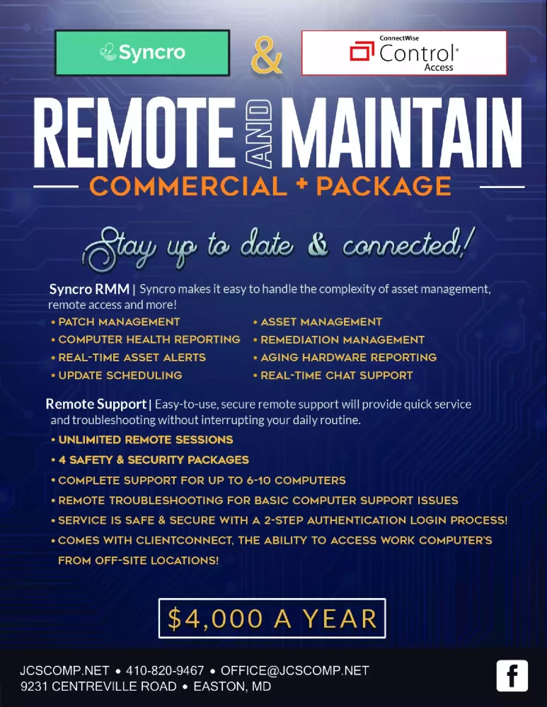 $4000 Commercial Services for JCS